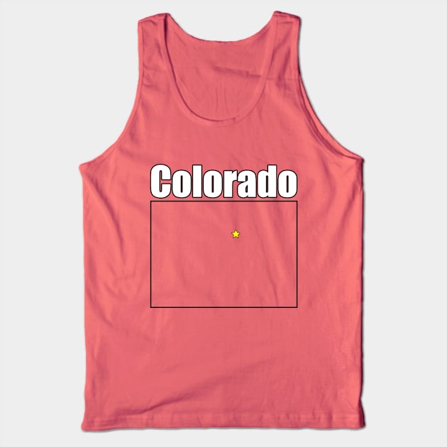 Minimalist Colorado Tank Top by Patsi Nahmi Designs